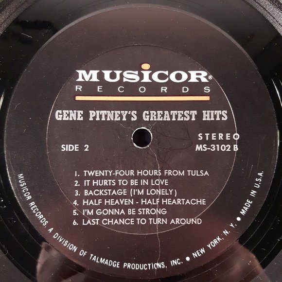 Gene Pitney - Greatest Hits - Vinyl LP Record - Picture 4 of 4